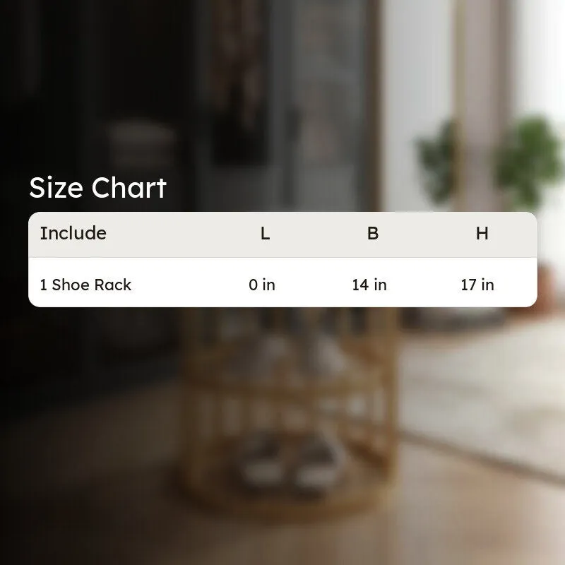 Classic Metal Shoe Rack - Gold,Dark Grey media 6