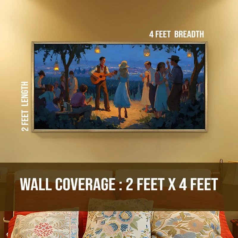 Moonfest Canvas Wall Painting With Frame media 8