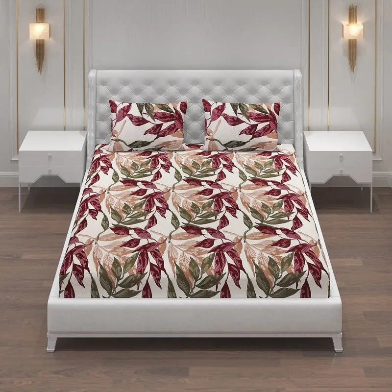 Monte Carlo Flow Leaves Bedsheet - 120 GSM media 4