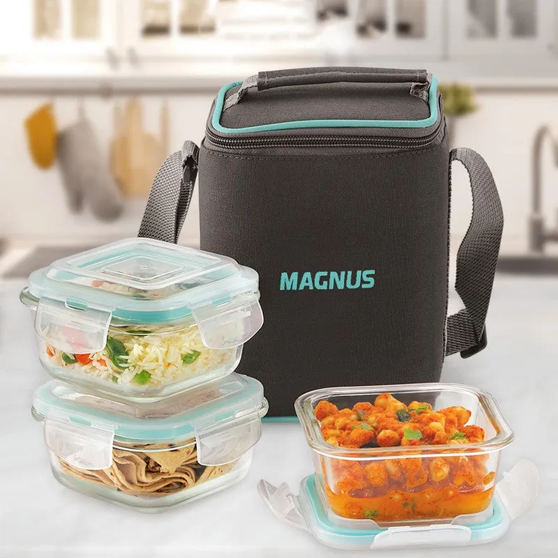 Solaro Neat Lunch Box with Lunch Bag - Four Piece Set media 4