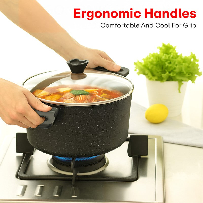 Rioware StoneEase Saucepan With Lid - 3000 ML media 6