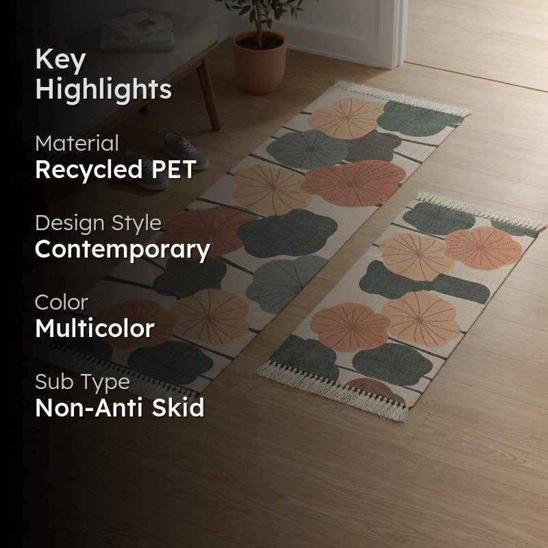 Abstracta Floral PET Runner Rug - Set of Two media 2