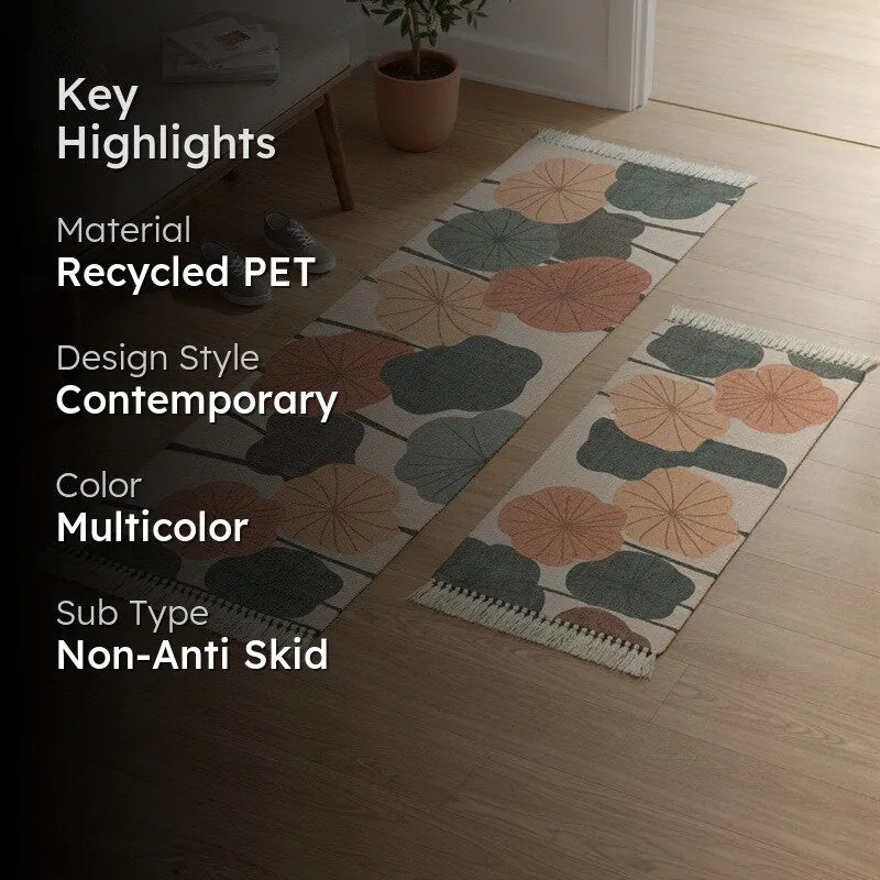 Abstracta Floral PET Runner Rug - Set of Two media 2