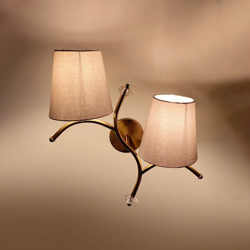GlowStem Twin Cotton Wall Lamp - Grey media 6