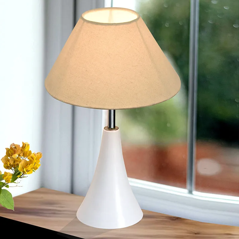 Arrido Glow Metal Table Lamp - Beige,White media 3
