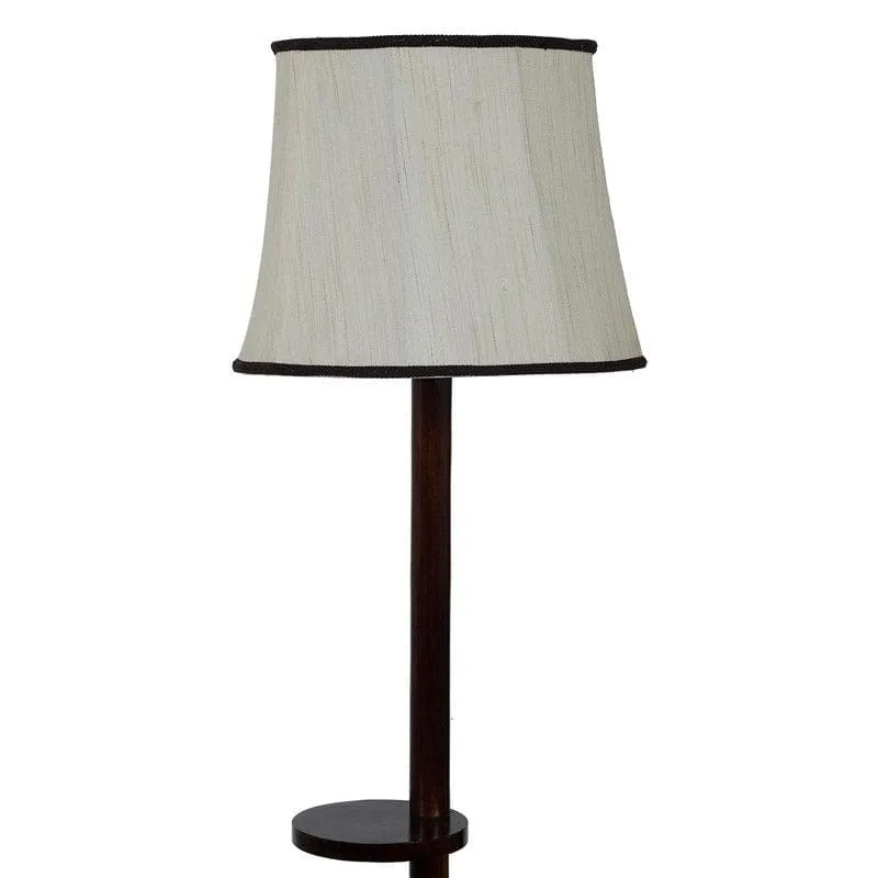Lark Grace Floor Lamp With Shelf - White & Black media 4
