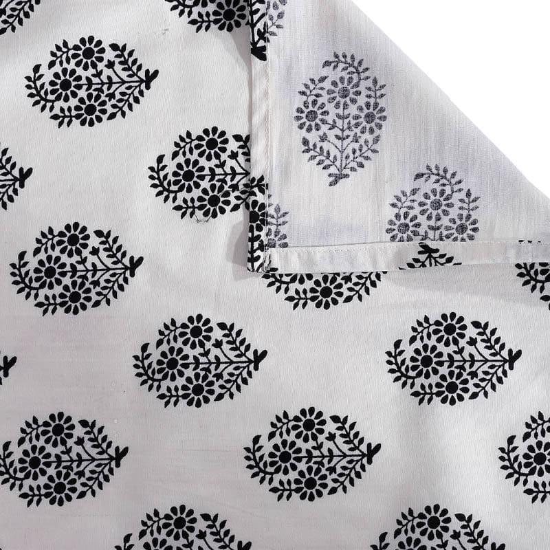 Swayam Mayoor Paradise Cotton Bedsheet (Black) - 240 TC media 5
