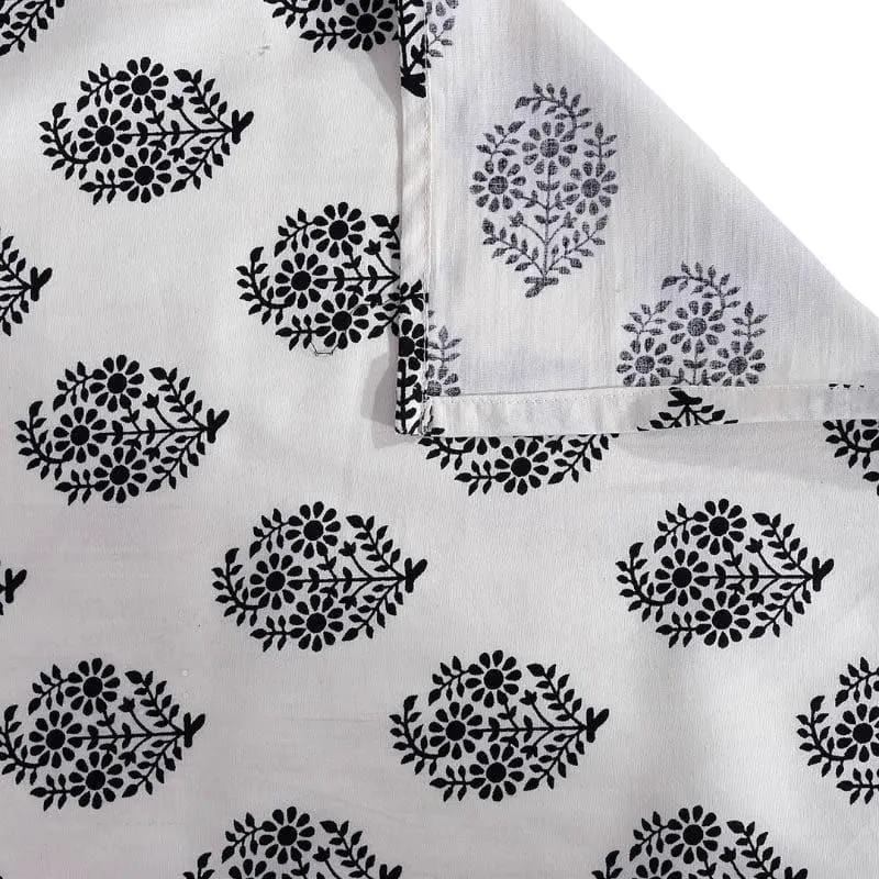 Swayam Mayoor Paradise Cotton Bedsheet (Black) - 240 TC media 5