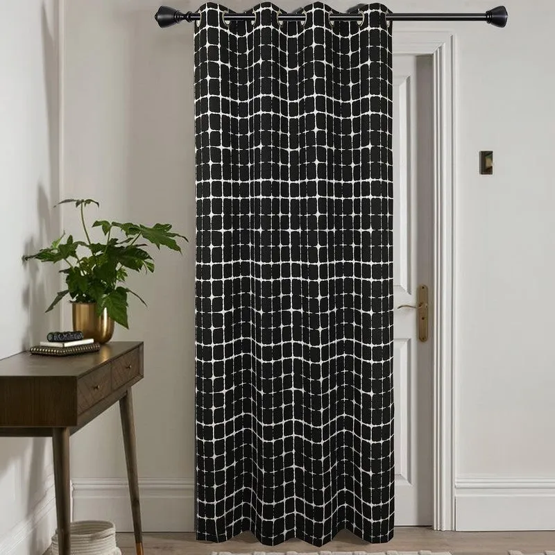 Timeless Plaid Curtain - Black media 3