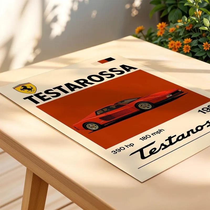 Testarossa Legend Wall Poster media 4