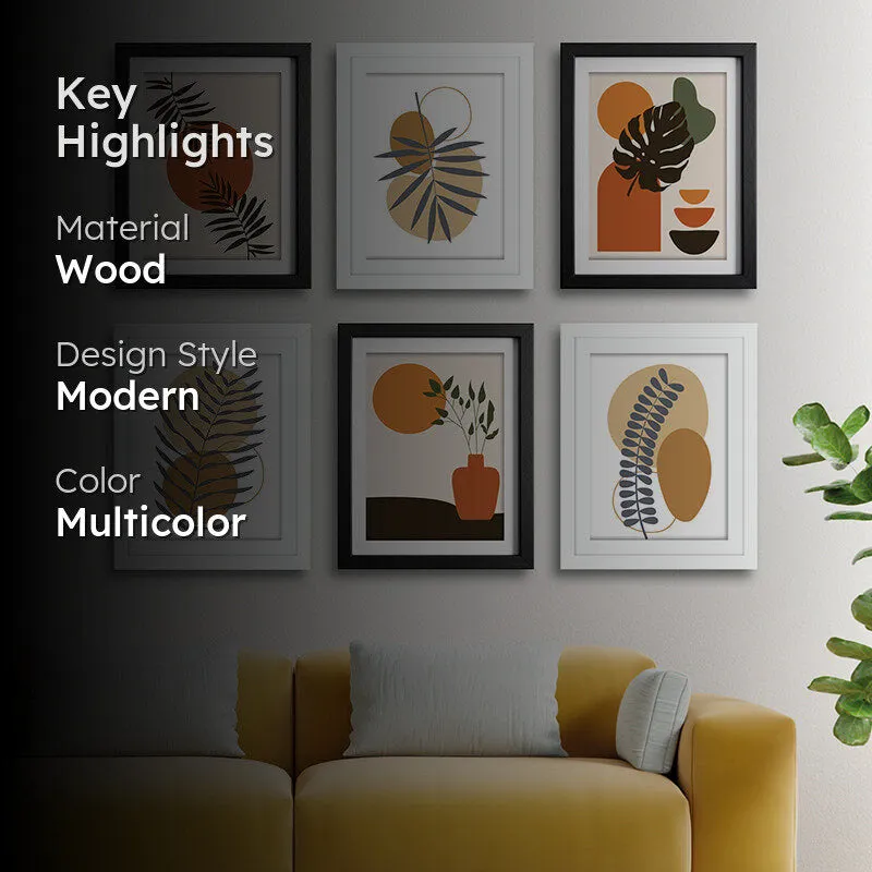 Modern Form III Wall Art With Frame - Set Of Six media 2