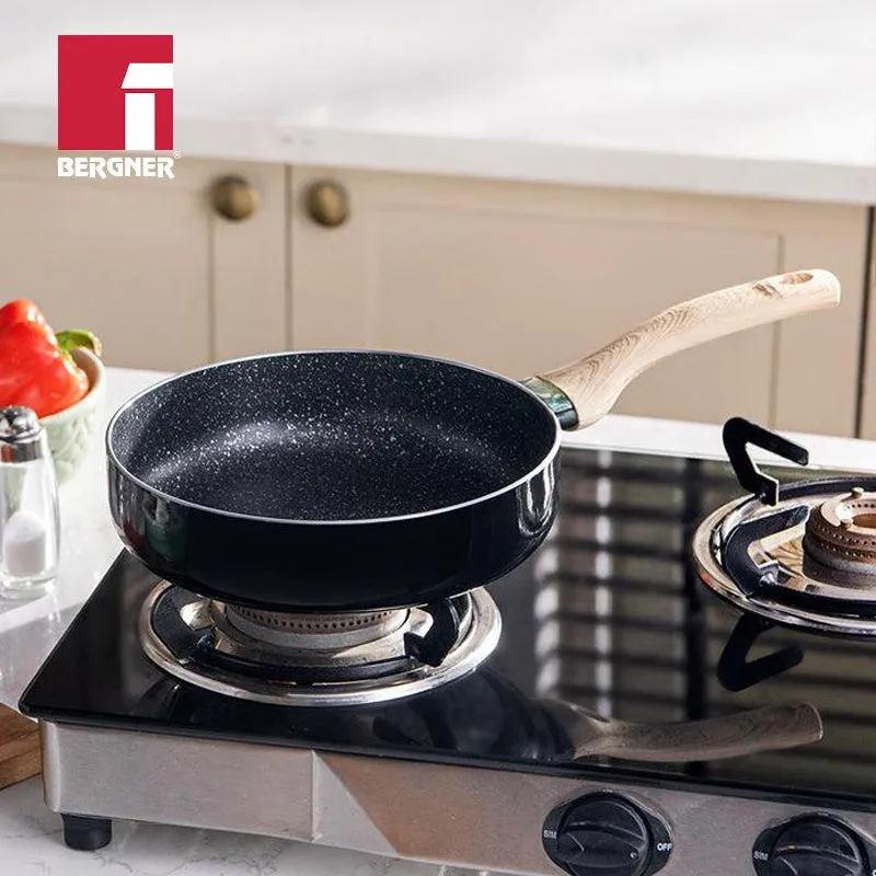Bergner Induction Safe Frying Pan With Lid - 1800 ml/9 Inches media 1