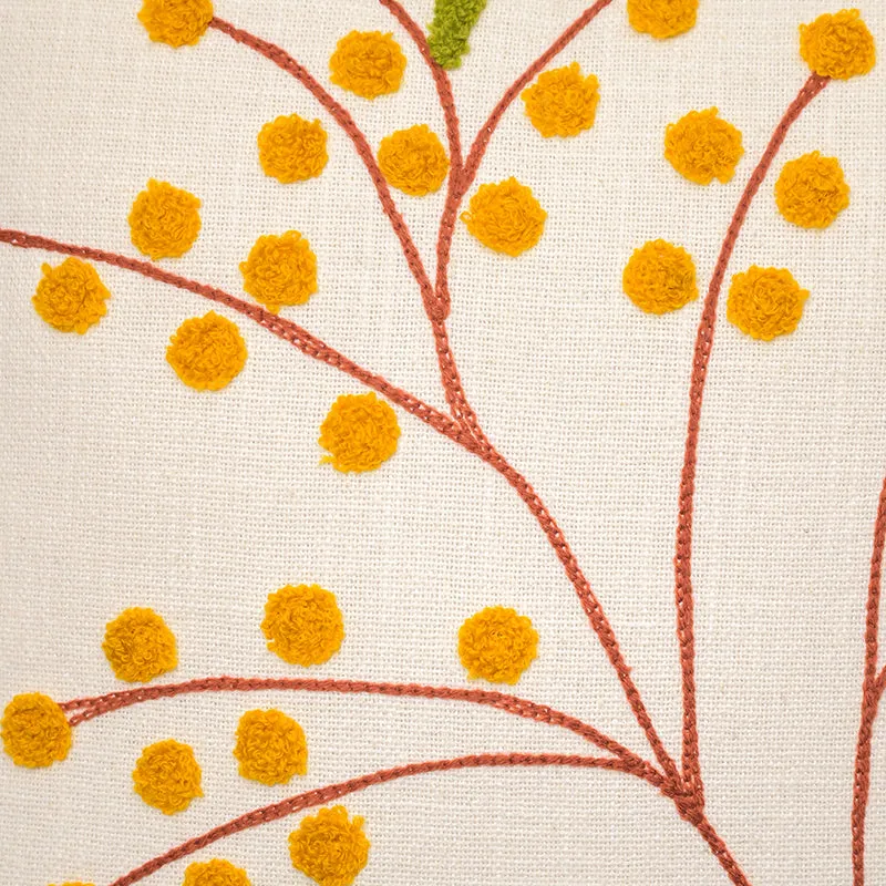 Vanilla Velvet Embroidered Cushion Cover media 3