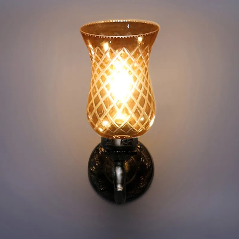 Honey Glow Swan Neck Glass Wall Lamp media 7