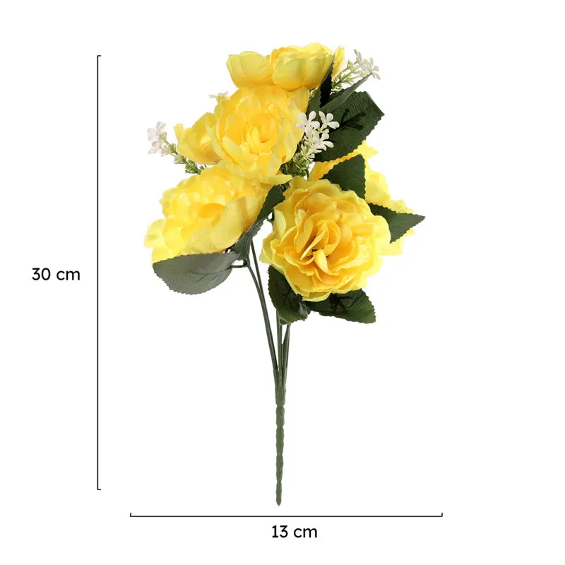Fiora Artificial Rose (Yellow)  Set of Two media 5