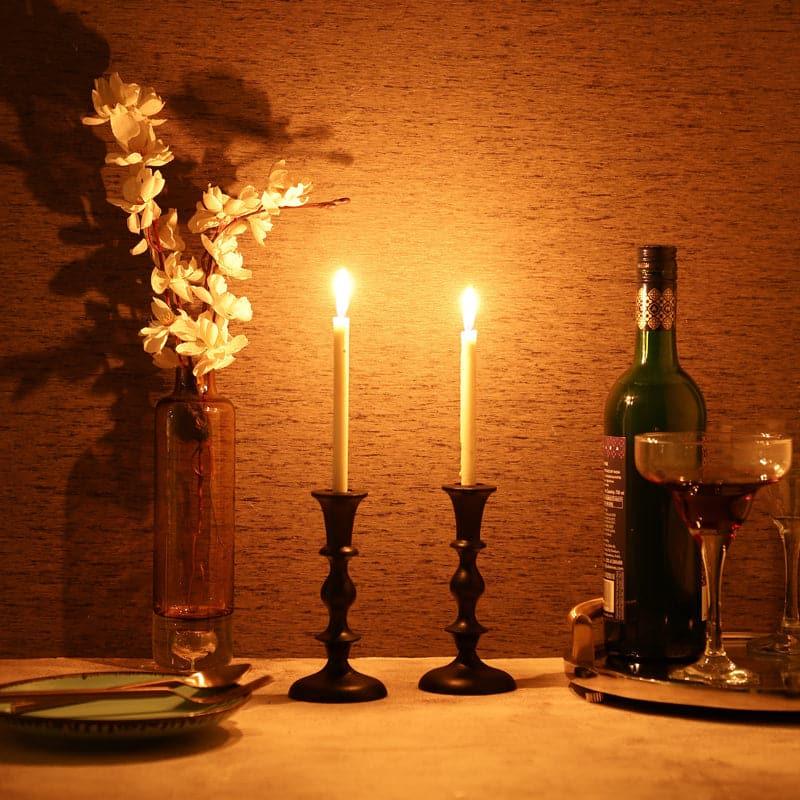 Morgera Candle Holder (Black) - Set Of Two media 4
