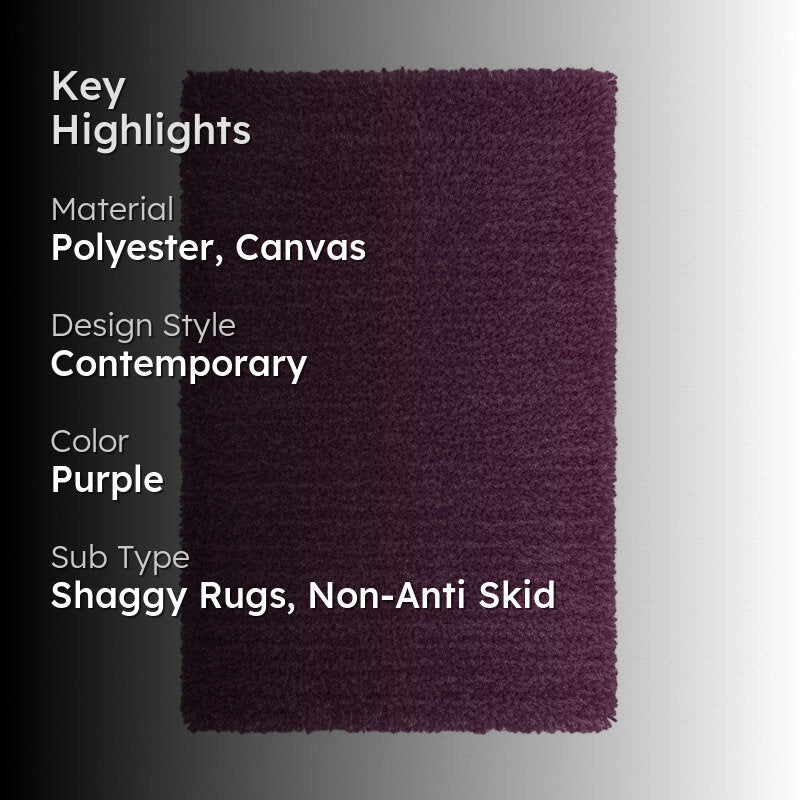 Table Tufted Woven Whisper Rug - Purple media 2