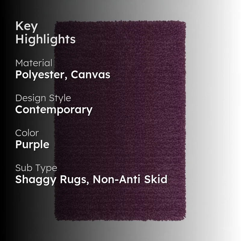 Table Tufted Woven Whisper Rug - Purple media 2