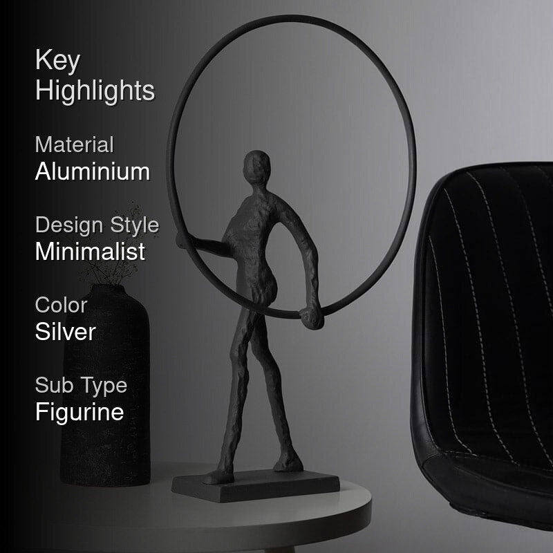 Hoop Struck Showpiece - Grey media 2