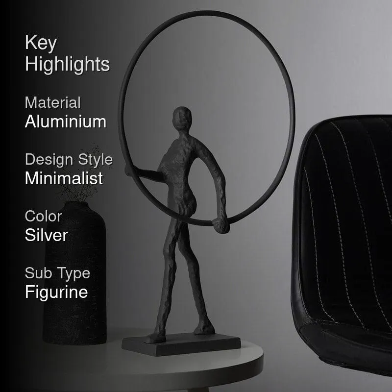 Hoop Struck Showpiece - Grey media 2