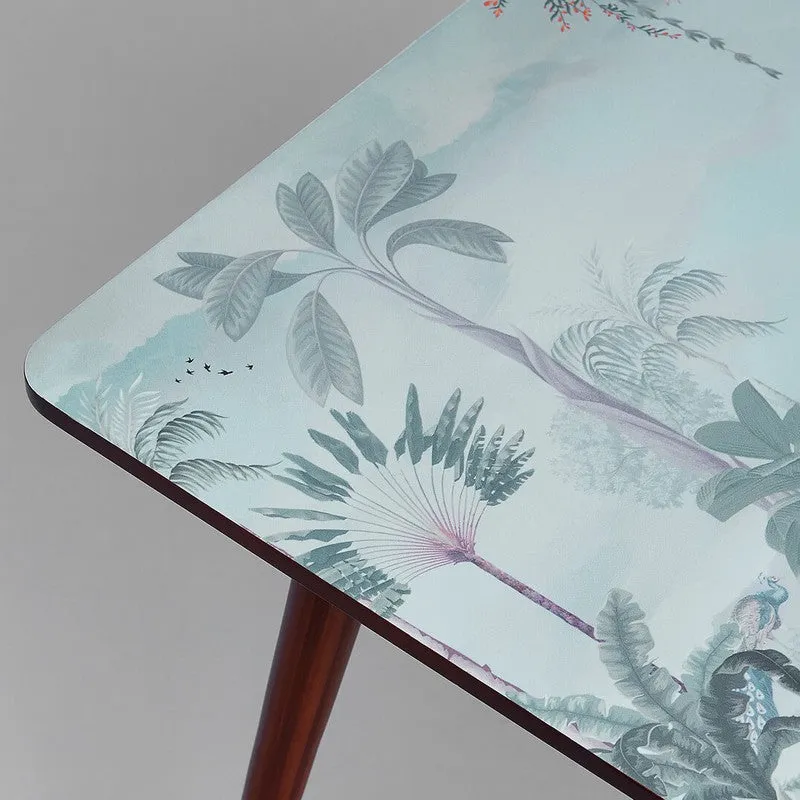 India Circus Wood Blooming Square Side Table media 6
