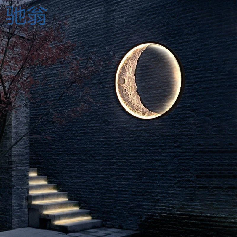 Mooncast Resin & Aluminium Wall Lamp media 4