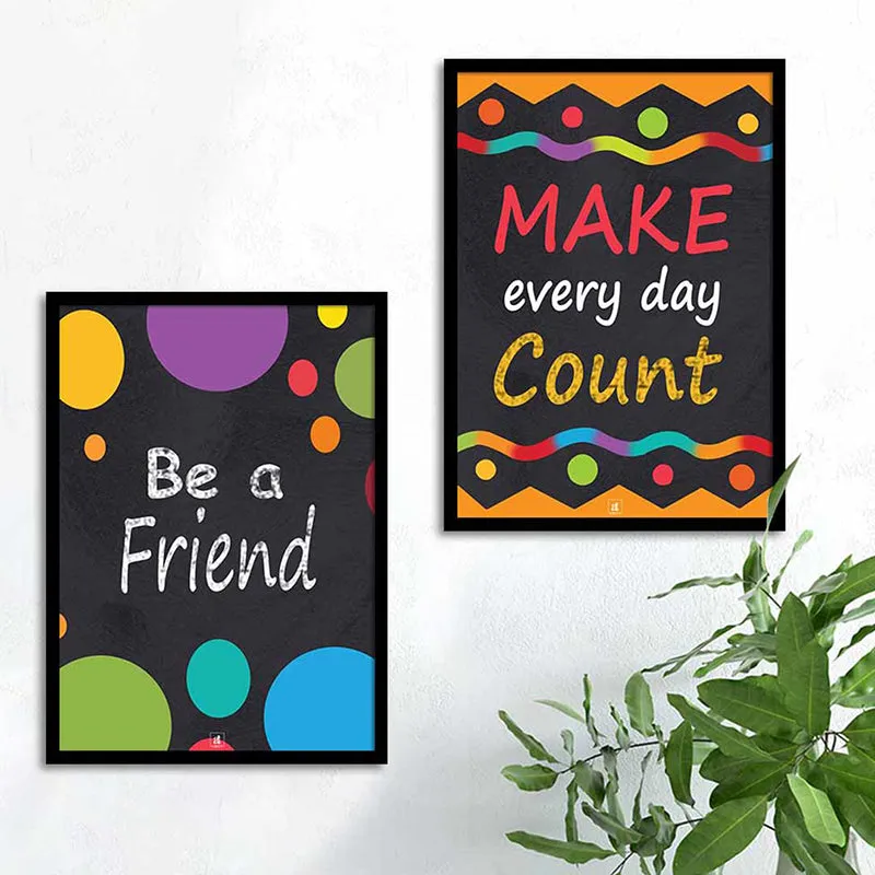 Make Everyday Count Wall Art - Set Of Two media 1
