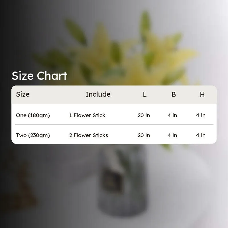 Lilium Amber Silk Floral Sticks - Yellow media 8