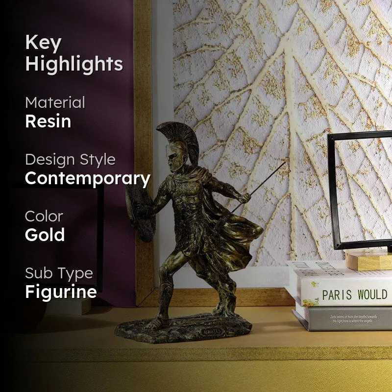 Warrior Of Troy Painted Resin Showpiece media 2