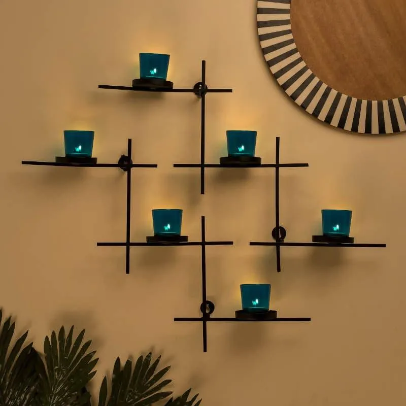Luminaire Votive Trio (Blue) - Set Of Two media 1