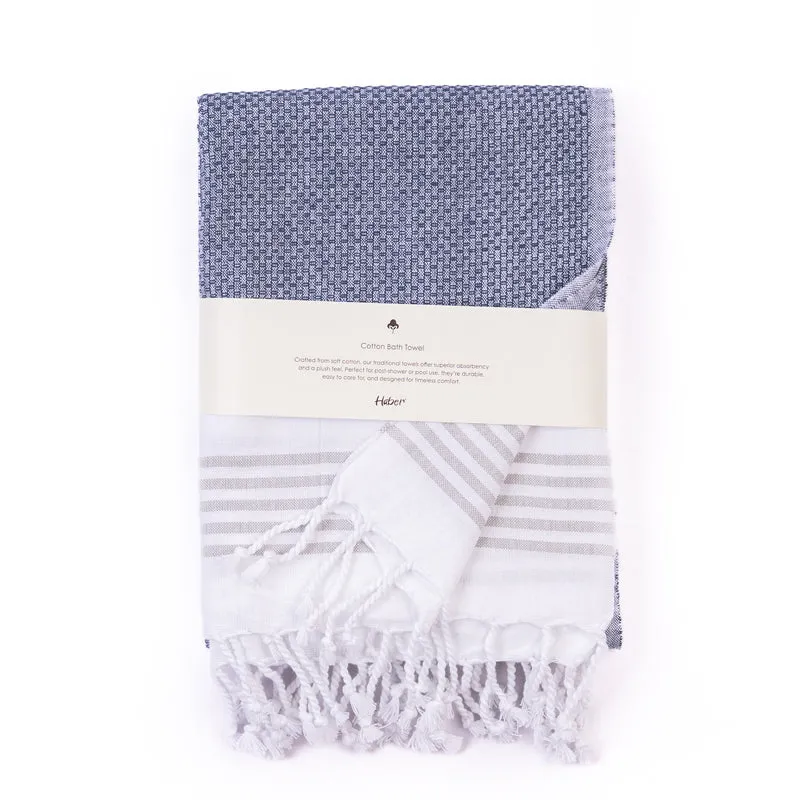 Strivra Cotton Bath Towel - Dark Grey media 4