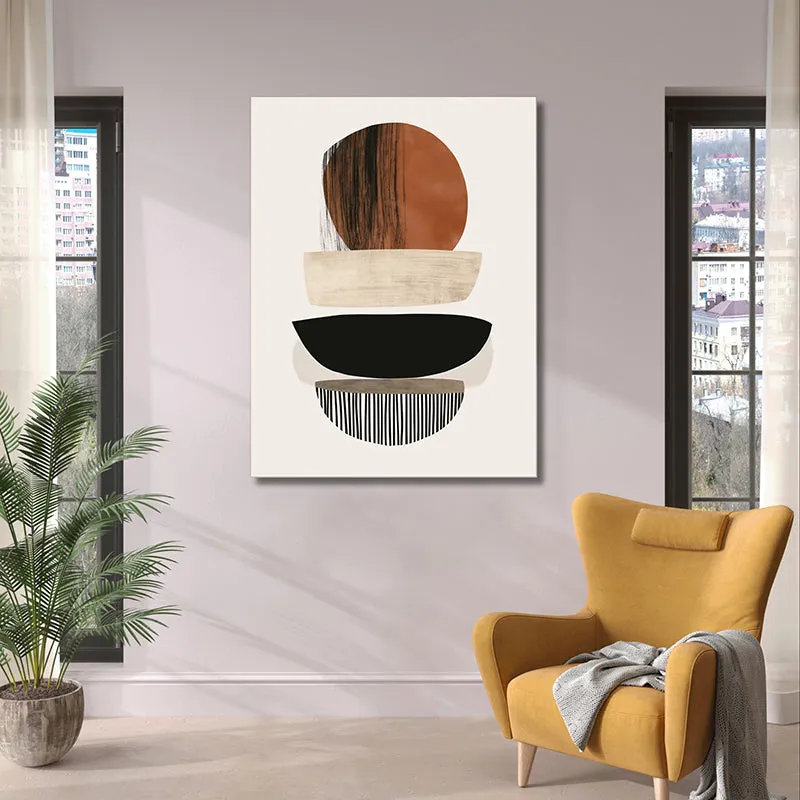 Rustic Splotches Canvas Wall Painting media 4