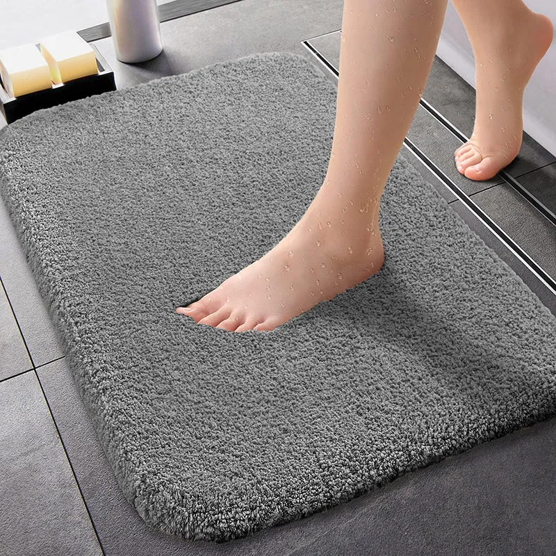 Lois Anti Skid Bath Mat (Grey) - Set Of Four media 3