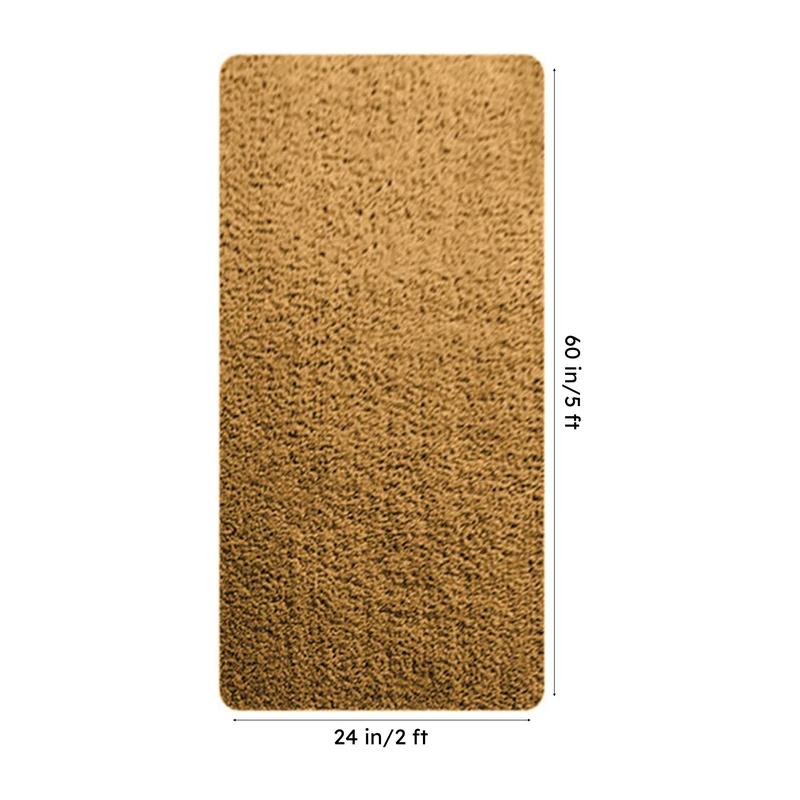 Nuo Luxe Micro Fiber Runner Rug - Gold media 8