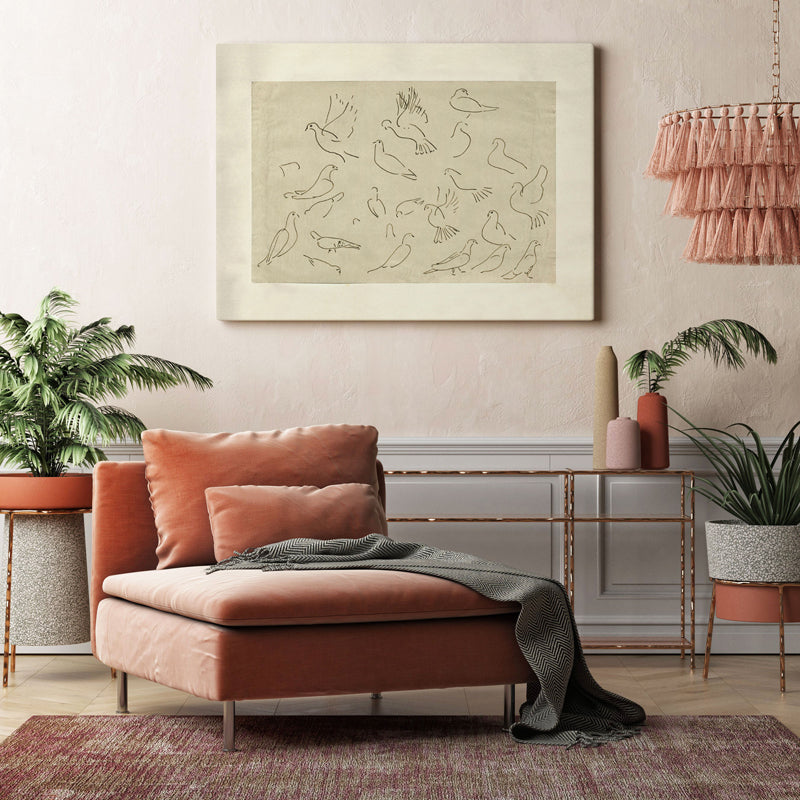Etched Birds Wood Wall Art