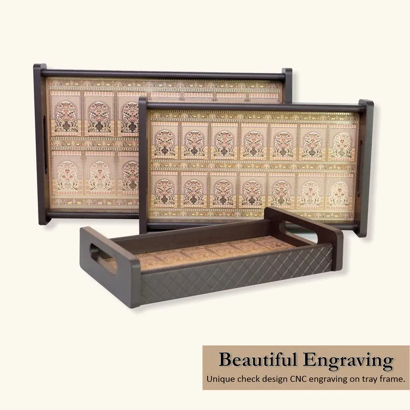 Axura Wooden Serving Tray - Set Of Three media 7