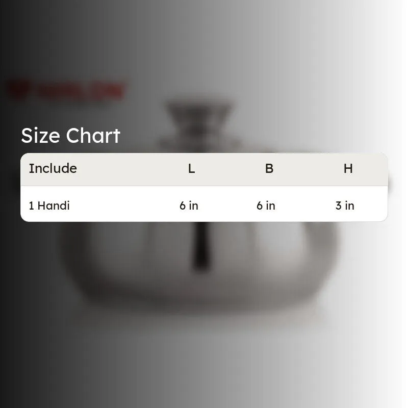 Nirlon Handi With Lid - 1300 mL/6 Inches media 9