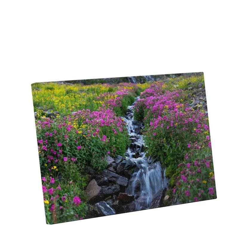 Mountain Wildflowers Canvas Wall Painting media 3