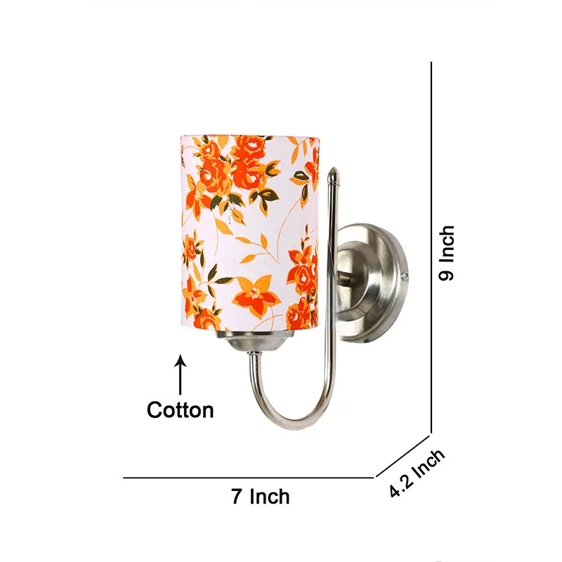 Altura Ibis Flora Cylindrical Fabric & Metal Wall Lamp media 4