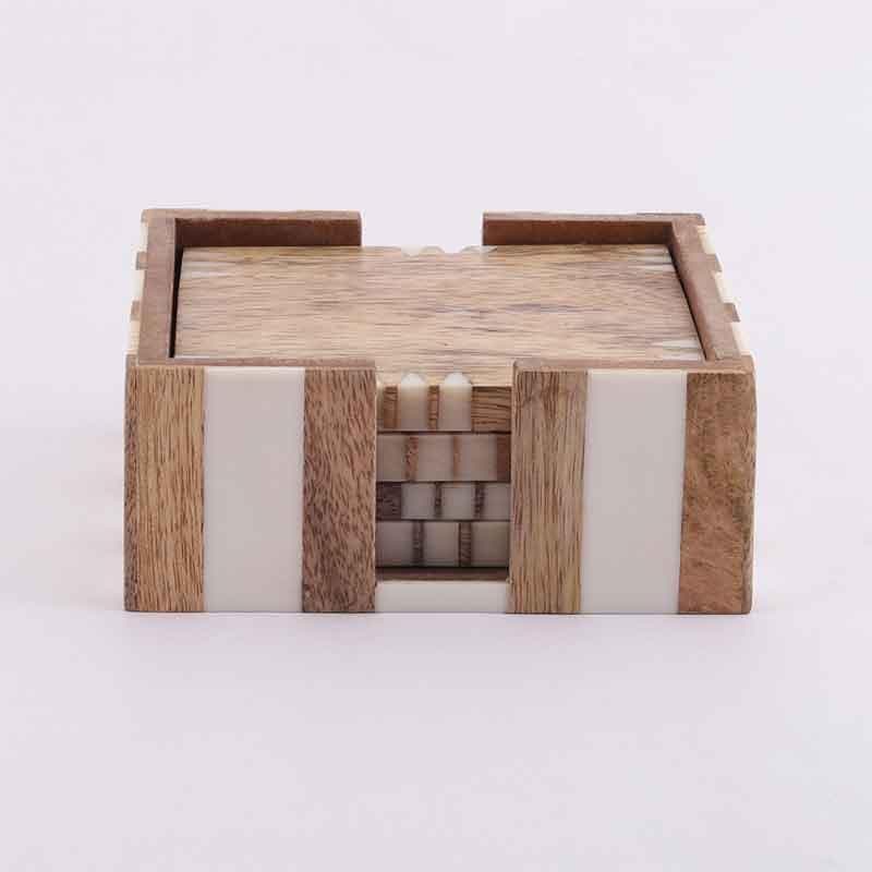 Mirage Minimalistic Wooden Coaster - Set Of Four media 5