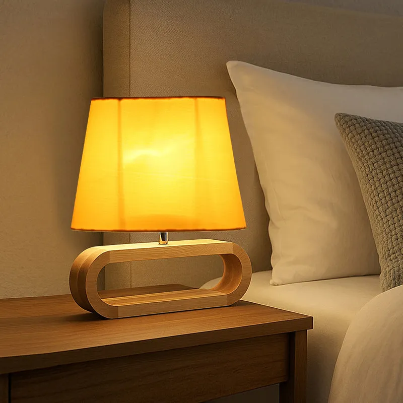 Cotin I Curve Cotton Table Lamp - Yellow,Brown media 3