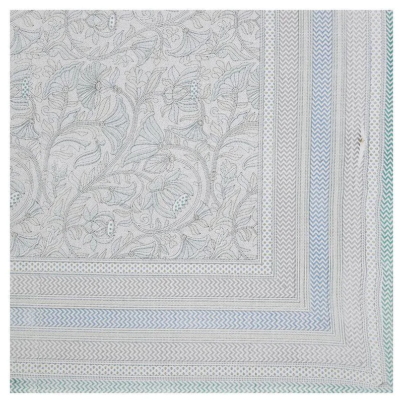 Viya Flora Diwan Set (Blue) - Eight Piece Set media 6