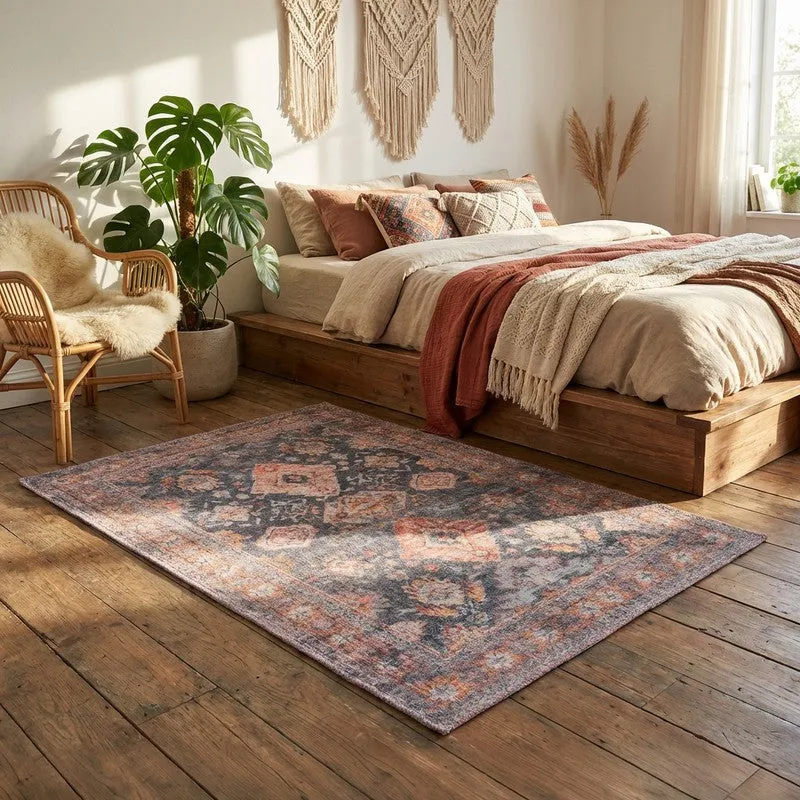 Block Geometry Cotton Hand Woven Cotton Rug media 5