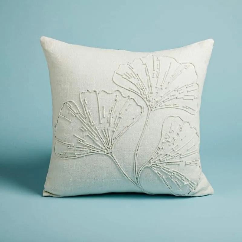 Flodera Embroidered Cotton Cushion Cover media 2