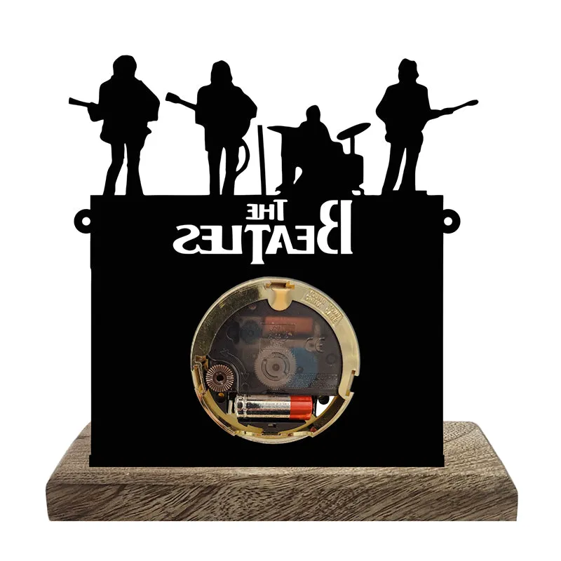 The Beatles Analog Mango Wood Table Clock media 3