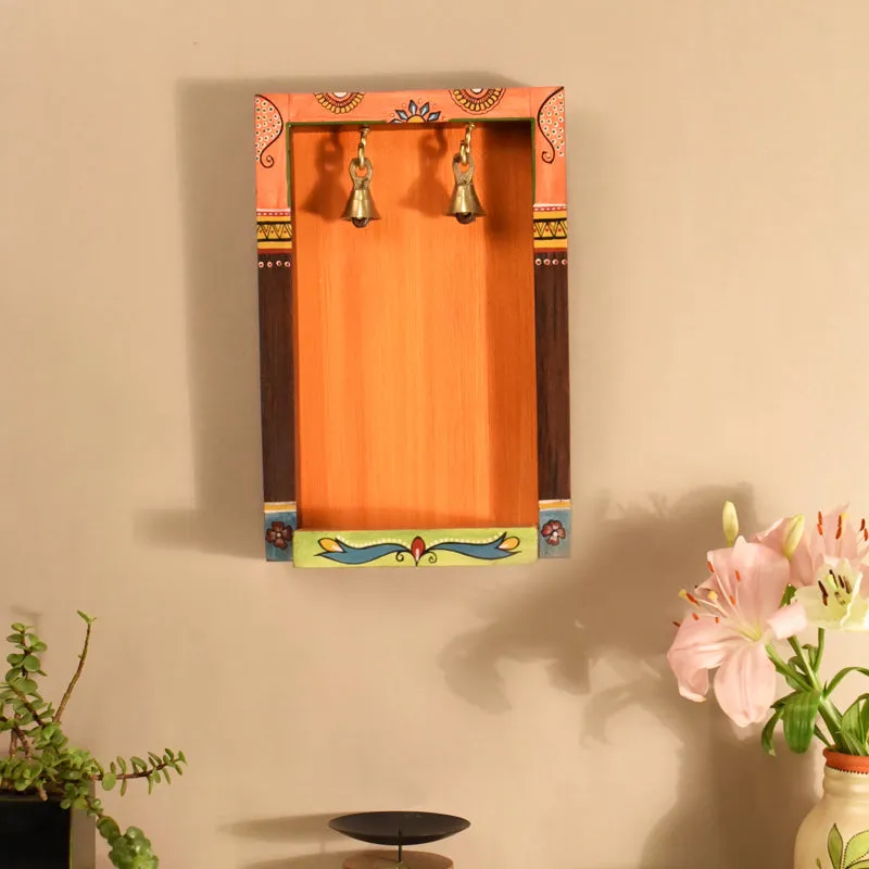 Swara Wooden Wall Accent With Bells media 1