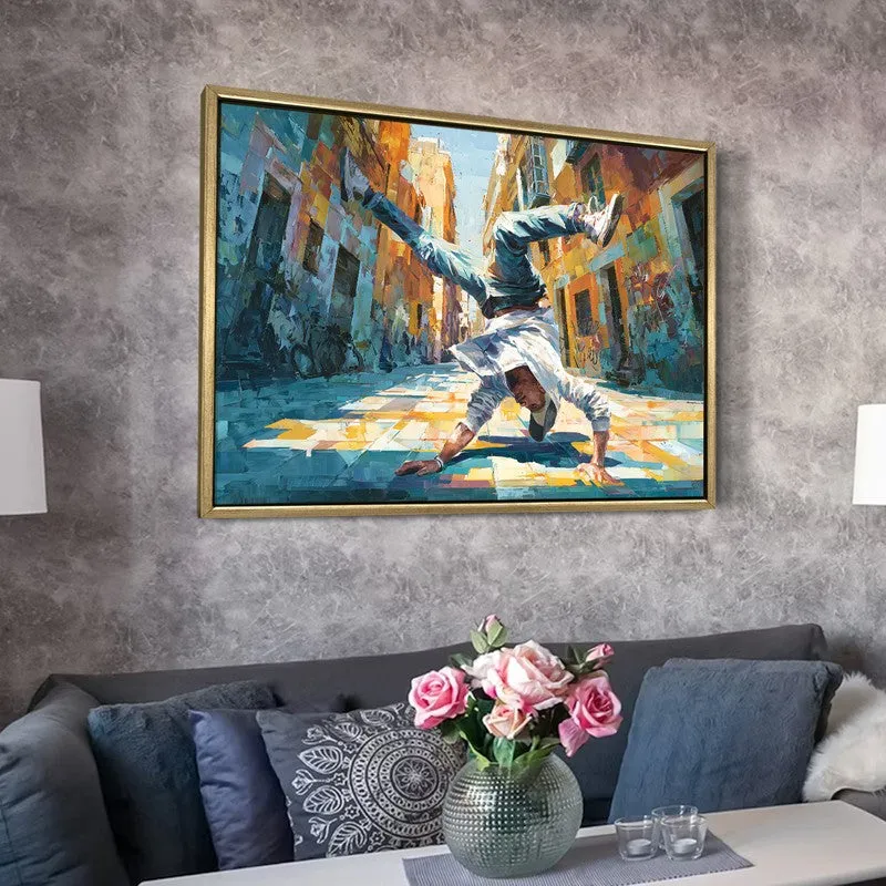 Spectrum Dancer Canvas Wall Painting With Frame media 6