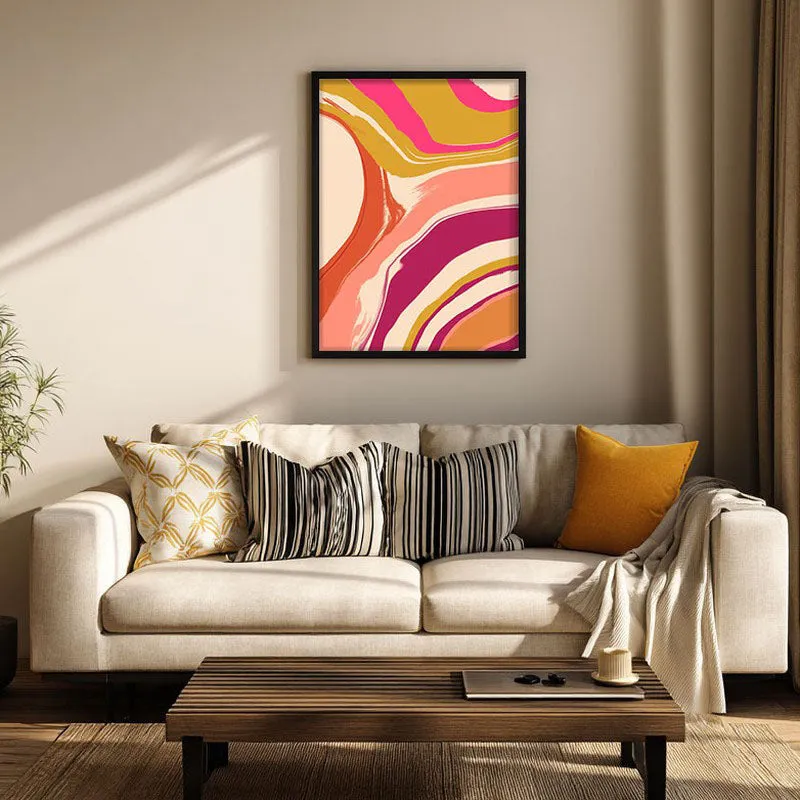 Sunshine Serenade Archival Canvas Wall Art - Black Frame media 1