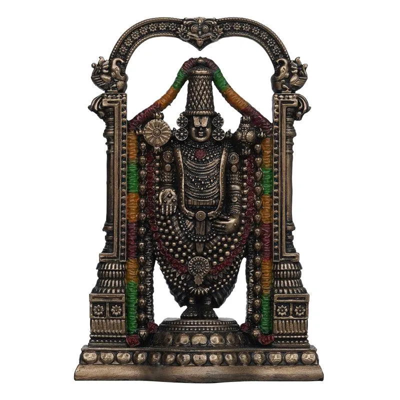 Brown Resin Tirupati Venkateshwara Idol media 3