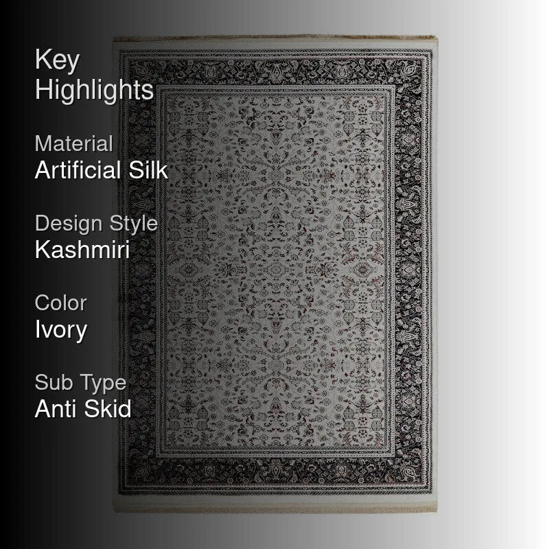 Zariya Art Silk Carpet media 2